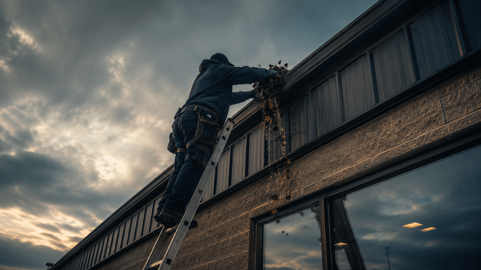 Gutter & Roof Drainage Cleaning — Minova Contracting