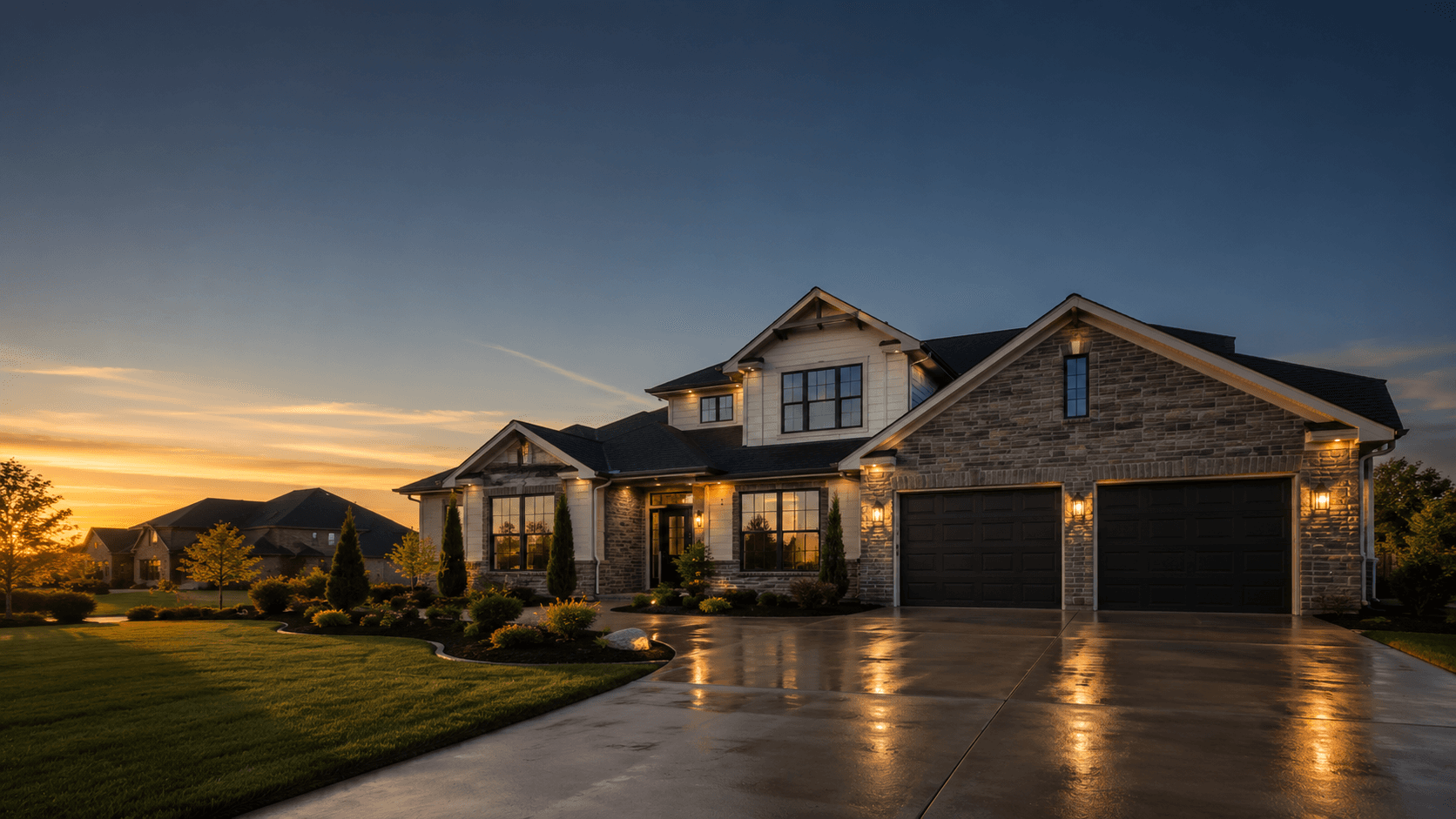 Well-maintained residential exterior after Minova Contracting service